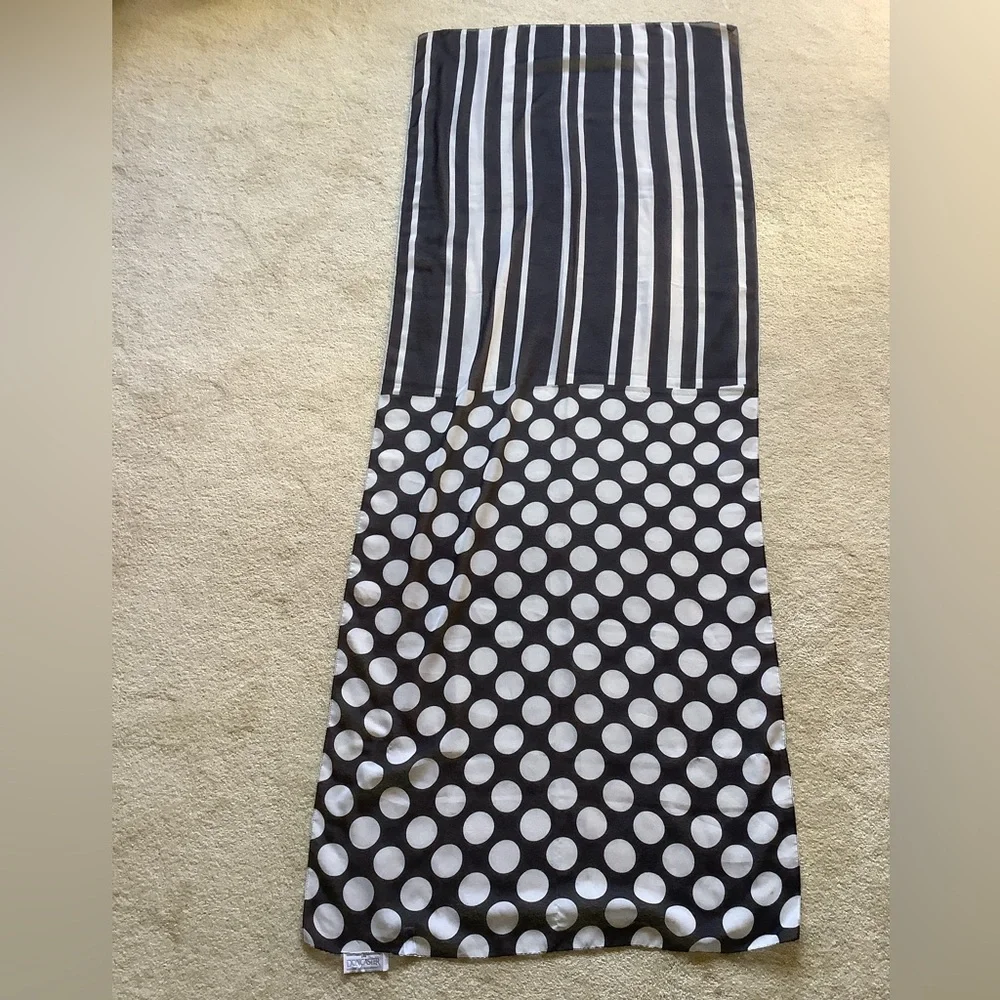 Doncaster Polka Dot and Striped Scarf/Wrap
